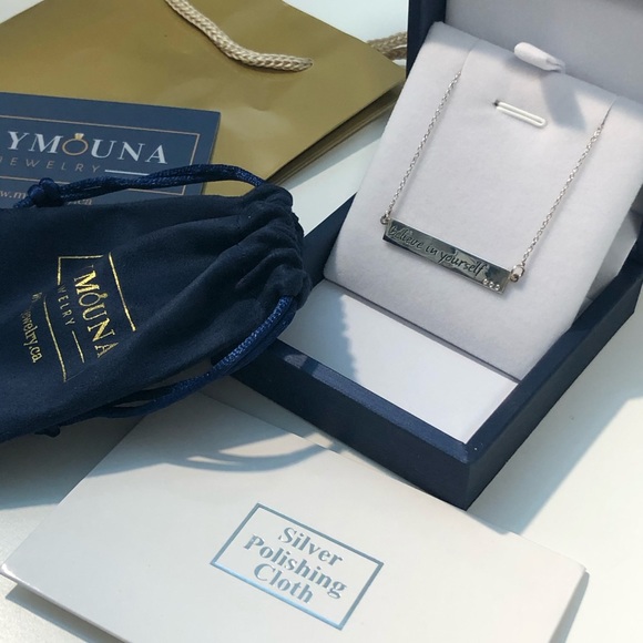 HOST PICK 🏅925 STERLING SILVER “BELIEVE IN YOURSELF” CZ NECKLACE - Picture 5 of 8